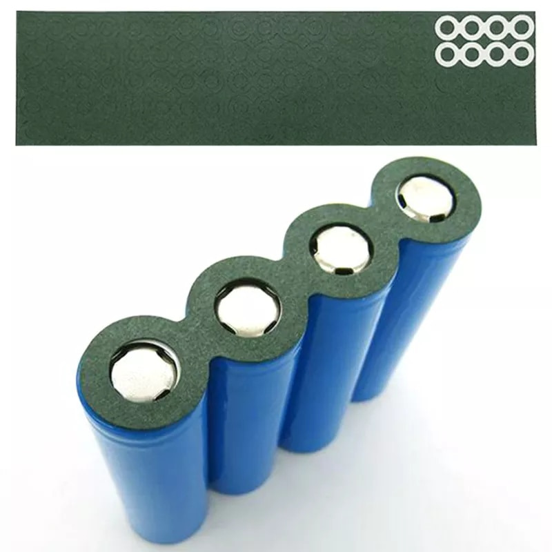100pcs Green 18650 Lithium Battery Insulation Anode Paper Pad Li-ion C